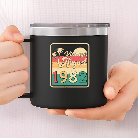 40th Anniversary August 1982 14oz Stainless Steel Tumblers