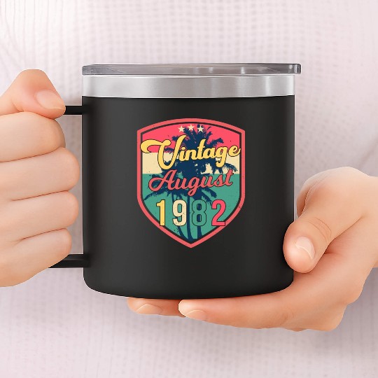 40th Anniversary August 1982 14oz Stainless Steel Tumblers