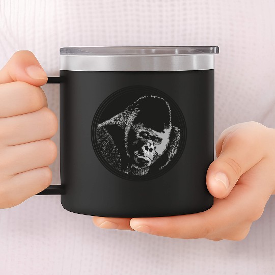 Gorilla ape 14oz Stainless Steel Tumblers