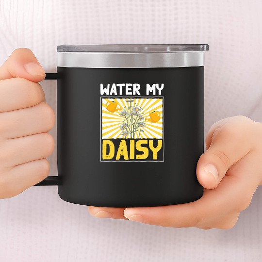 Daisy Garden Gardening Gardener 14oz Stainless Steel Tumblers