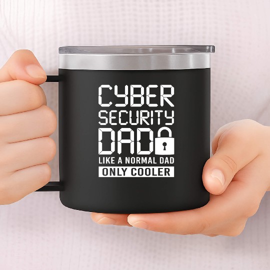 Cyber Security Dad 14oz Stainless Steel Tumblers