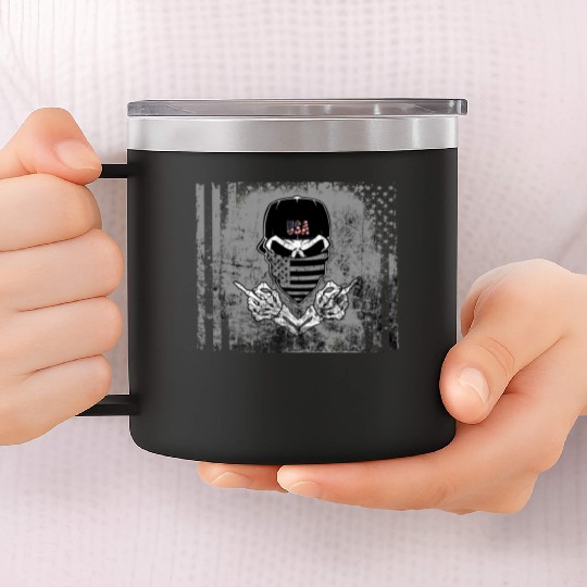 Wear American Warrior 14oz Stainless Steel Tumblers