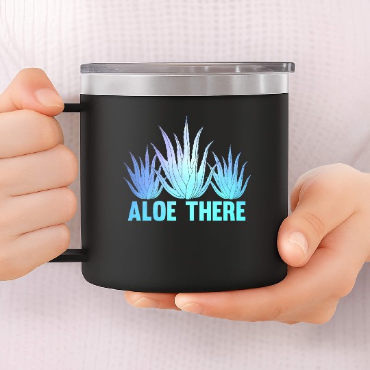 Aloe Vera Pun Plants Succulent 14oz Stainless Steel Tumblers