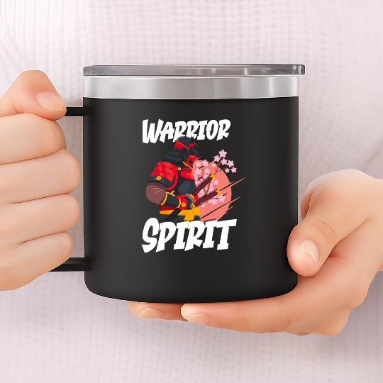 Japan Aikido Jiujitsu Warrior 14oz Stainless Steel Tumblers