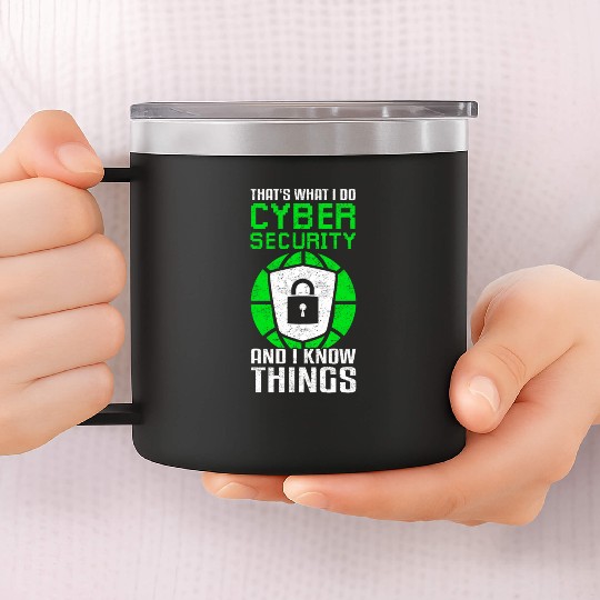 Cyber Security Funny Ethical Hacking 14oz Stainless Steel Tumblers