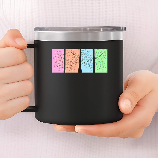 Four Seasons 14oz Stainless Steel Tumblers