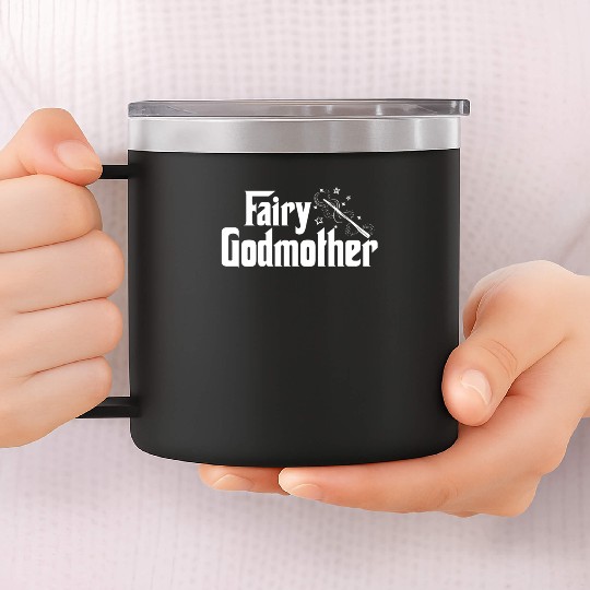 Fairy Godmother Cute Wand Star Spell Fantasy Gift 14oz Stainless Steel Tumblers