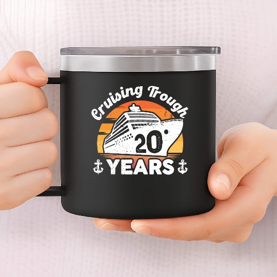 Cruising Trough 20 Years Anniversary 14oz Stainless Steel Tumblers
