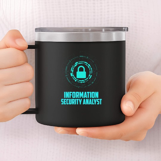 Information Security Analyst 14oz Stainless Steel Tumblers