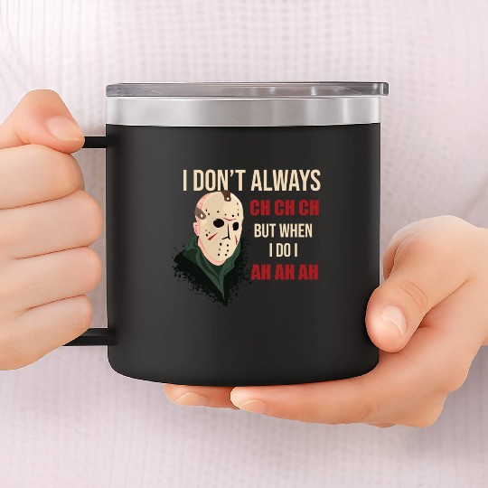 Funny Halloween party Jason hokey mask Friday 13th 14oz Stainless Steel Tumblers