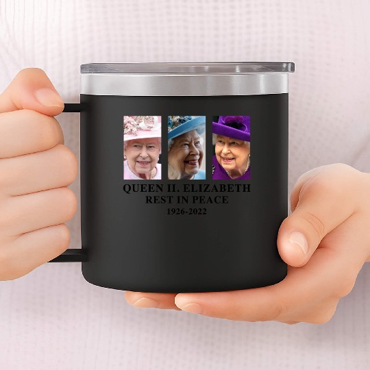 Queen II Elizabeth 14oz Stainless Steel Tumblers