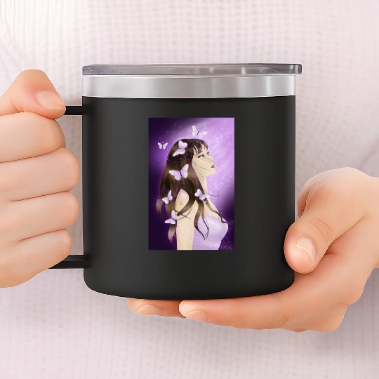 BTS Butterfly Fan Girl 14oz Stainless Steel Tumblers