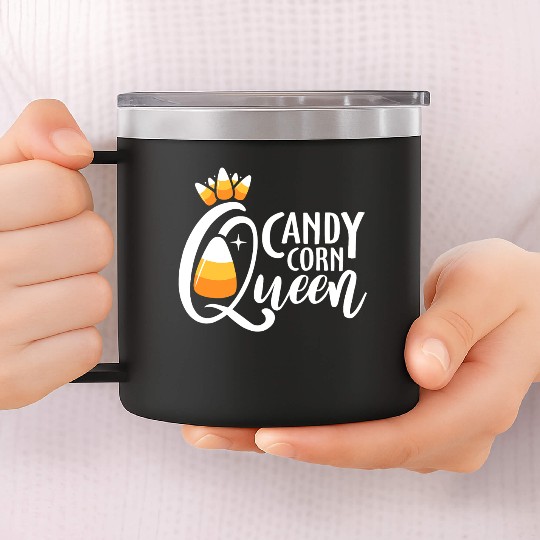 Candy Corn Queen Funny Halloween Costume Gift 14oz Stainless Steel Tumblers