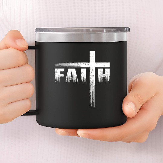 Christian Faith Cross 14oz Stainless Steel Tumblers Christian Faith Cross