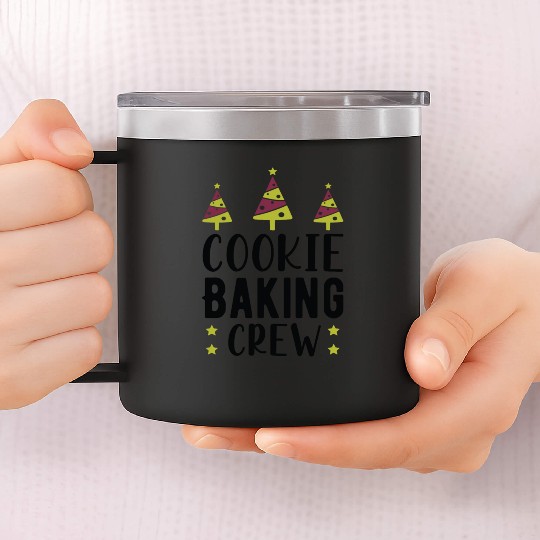 Cookie Baking Crew 14oz Stainless Steel Tumblers