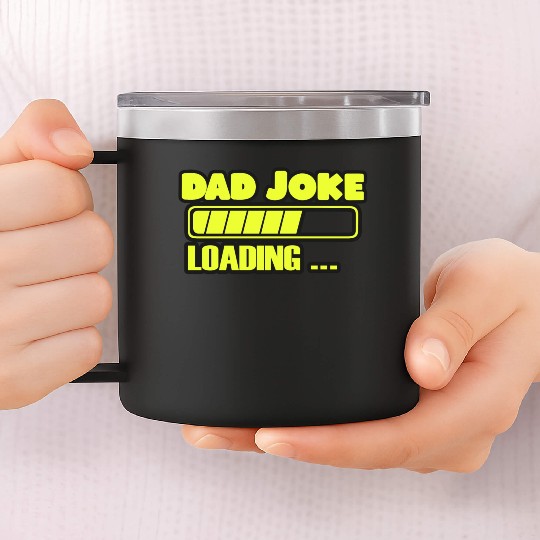 Funny Dad Jokes Cool Vector Design 14oz Stainless Steel Tumblers