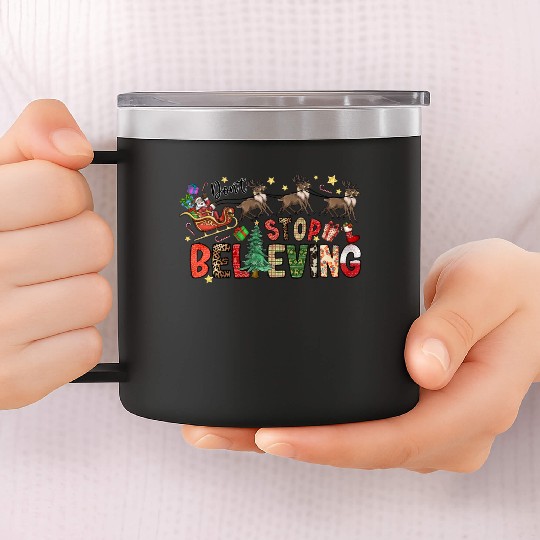 Dont Stop Believing 14oz Stainless Steel Tumblers