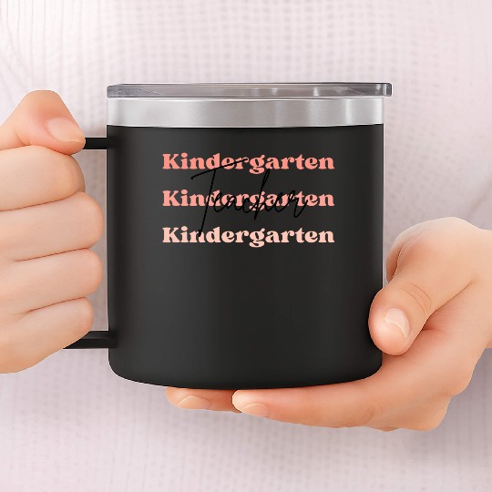 Cute kindergarten Teacher 14oz Stainless Steel Tumblers