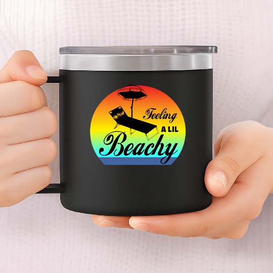 Feeling A LiL Salty with Summer Clothes 14oz Stainless Steel Tumblers