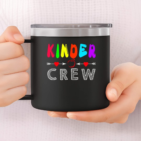 Kinder Crew Kindergarten Teacher 14oz Stainless Steel Tumblers 1st Day