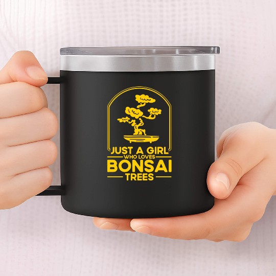 Bonsai Tree Owner Gift Bonsai Tree Gardening 14oz Stainless Steel Tumblers