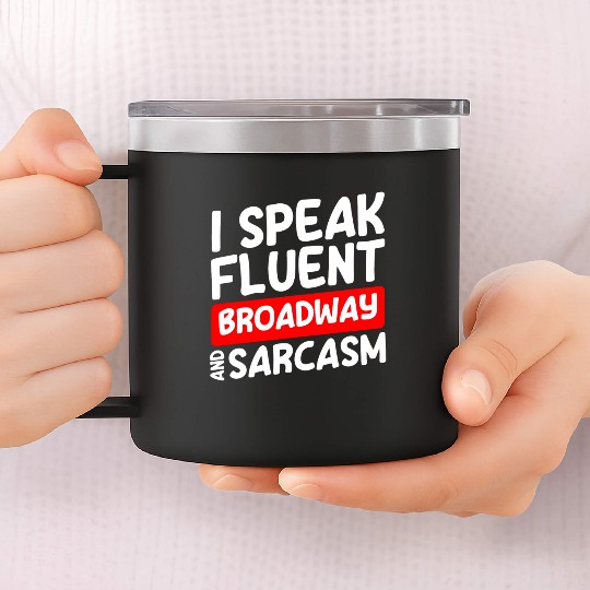 Actor Theater Fan Comedy Drama Club 14oz Stainless Steel Tumblers