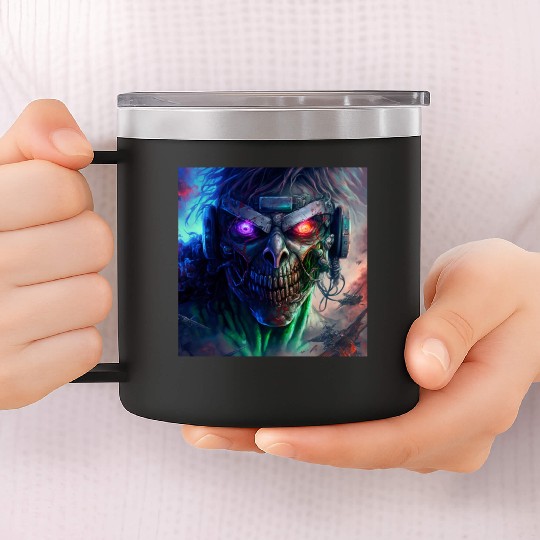 ZOMBIE IRON MAIDEN (version 12) 14oz Stainless Steel Tumblers