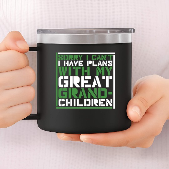 Great Grandparents Grandpa Grandma 14oz Stainless Steel Tumblers