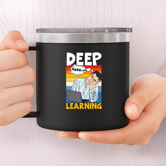 Deep Learning AI Artificial Intelligence Robotics 14oz Stainless Steel Tumblers