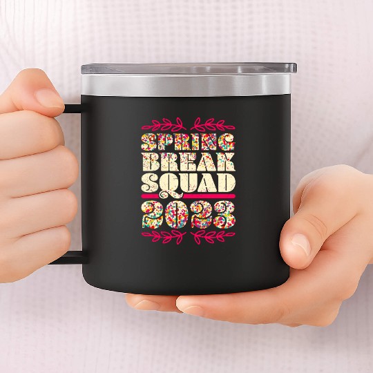 Spring Break Squad 2023 Friends Spring Break 14oz Stainless Steel Tumblers