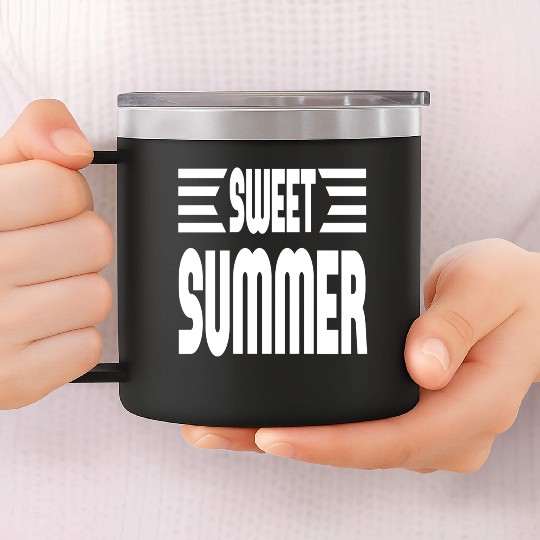 Sweet Summer 14oz Stainless Steel Tumblers