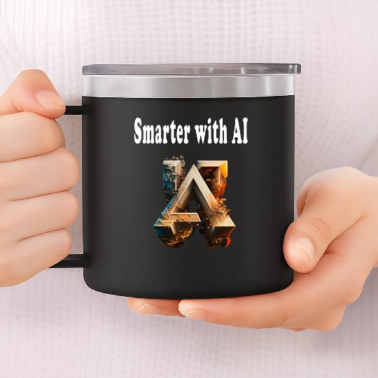 Smarter with AI 14oz Stainless Steel Tumblers