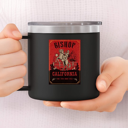 bishop California wild west town 14oz Stainless Steel Tumblers
