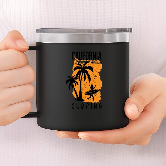 California Malibu 14oz Stainless Steel Tumblers