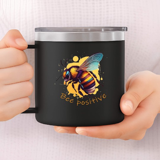 Bee positive 14oz Stainless Steel Tumblers