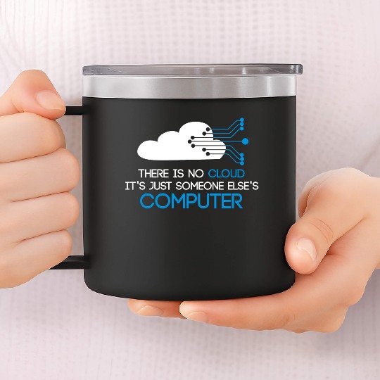 The Codefather Computer Scientist Programmer Cloud 14oz Stainless Steel Tumblers