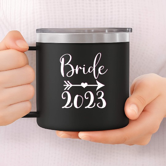 Bride To Be 2023 Engagement Getting Married 14oz Stainless Steel Tumblers