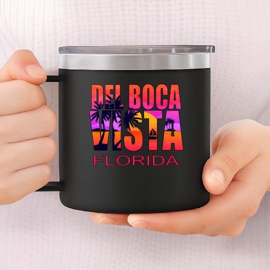 Del Boca Vista Retirement Community Novelty 14oz Stainless Steel Tumblers