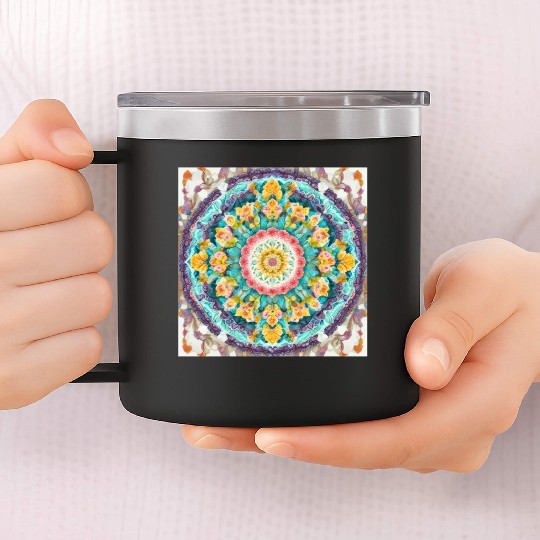 Unique Mandala V3 14oz Stainless Steel Tumblers