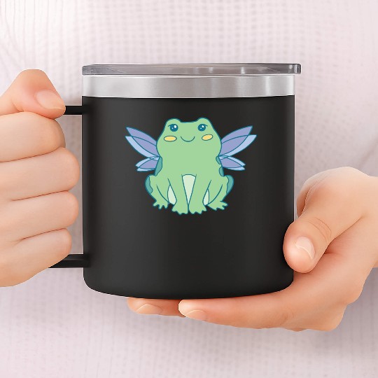 Cottagecore Cottage Core Frog Fairycore Goblincore 14oz Stainless Steel Tumblers