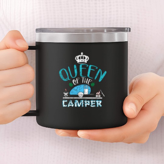 Queen Of The Camper Camg 14oz Stainless Steel Tumblers