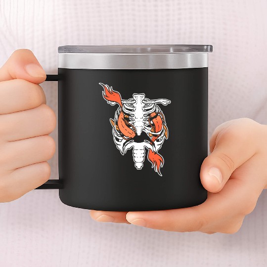 Koi Fish Ribs Aquarist Gift 14oz Stainless Steel Tumblers