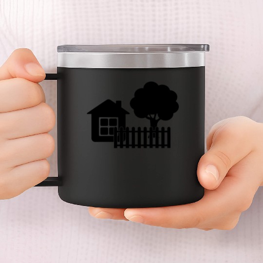 Garden shed gardener 14oz Stainless Steel Tumblers