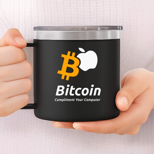 Bitcoin Coin-Compliment Your Computer 14oz Stainless Steel Tumblers