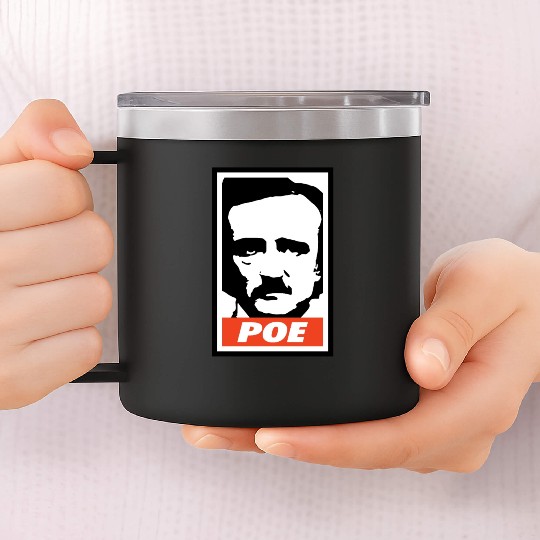 Edgar Allan Poe 14oz Stainless Steel Tumblers