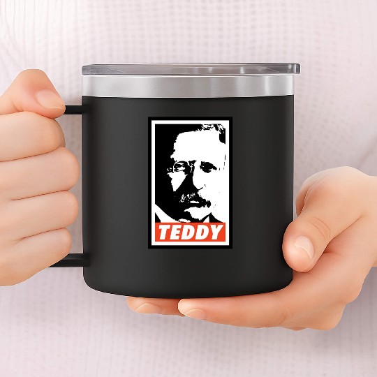 Teddy Roosevelt 14oz Stainless Steel Tumblers
