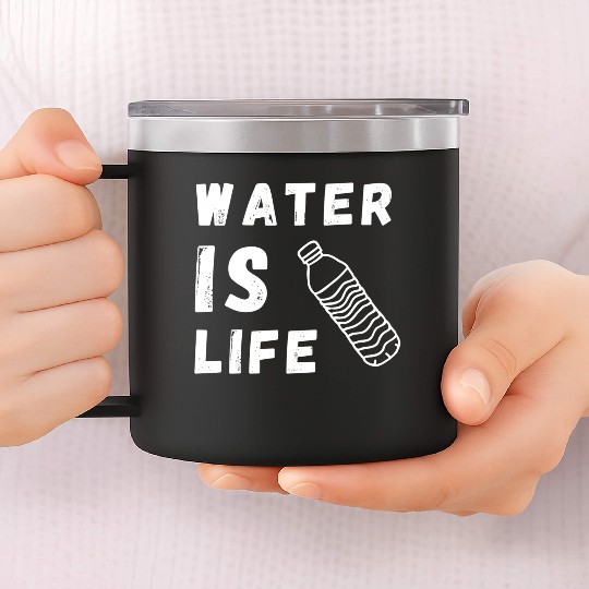 Water Is Life Save Water Save The Planet Earth 14oz Stainless Steel Tumblers