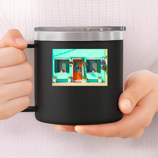 Windows of Venice Italy 1906 14oz Stainless Steel Tumblers