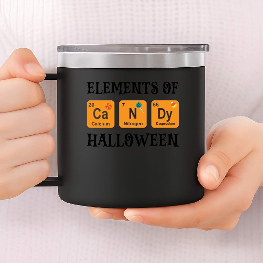 Halloween Candy Sweets Chemistry Elements Of 14oz Stainless Steel Tumblers