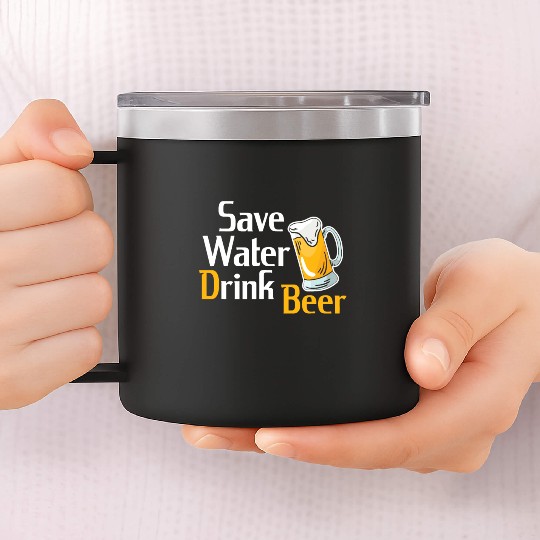 Beer drinking party celebrations beer drinker save 14oz Stainless Steel Tumblers